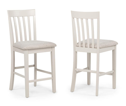 D322 - Koen OFF White/Brown Top Square Dining Set