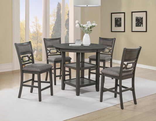 D316 - Bruno Grey Round Dining Set