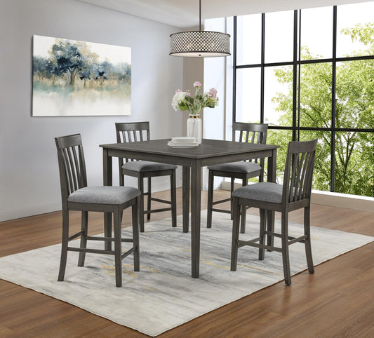 D321 - Koen Grey Square Dining Set