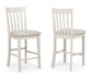 D322 - Koen OFF White/Brown Top Square Dining Set